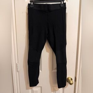 Topshop Petite Black Ribbed Leggings US 8